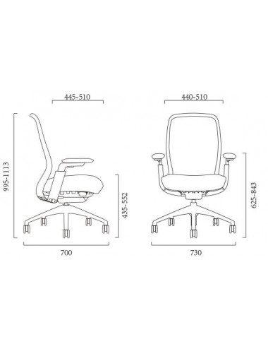 Fauteuil de bureau ergonomique Iris